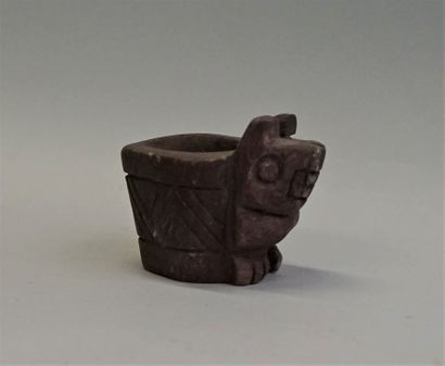 Mortar in the shape of a small animal, in...