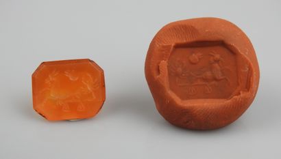 Magic intaglio representing elements of the...