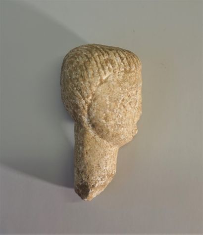 Celtic style white stone (marble) head

...
