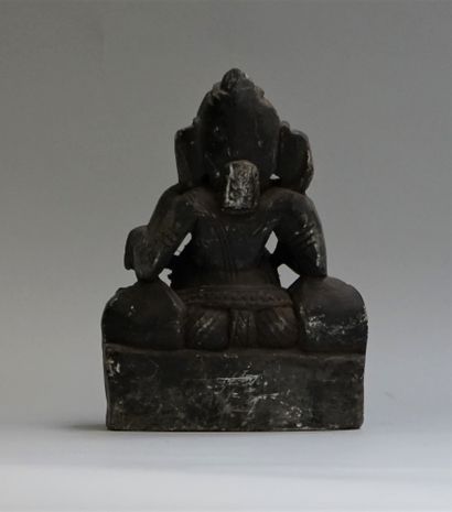 Ganesh in stained stone. India, modern craftsmanship....
