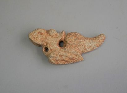 Hongshan style calcified stone amulet. 4...