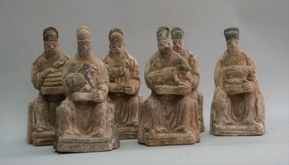 Set of 12 figures bearing the signs of the...
