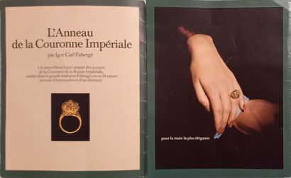 FABERGE, Attribué à - BAGUE en or jaune 18k...