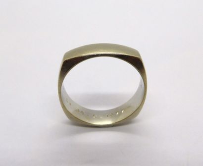 ALLIANCE in 18K (750/°°) white gold, square...