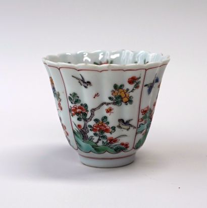 Polylobed sorbet in porcelain with 
