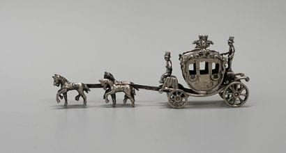 Decorative subject representing a carriage...