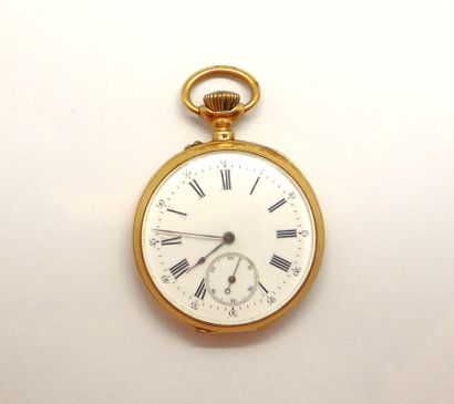 GOUSSET WATCH in 18K (750/°°) yellow gold,...