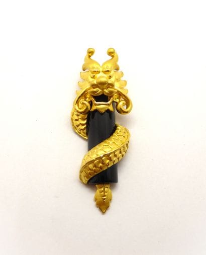 24K yellow gold pendant (with control charge)...