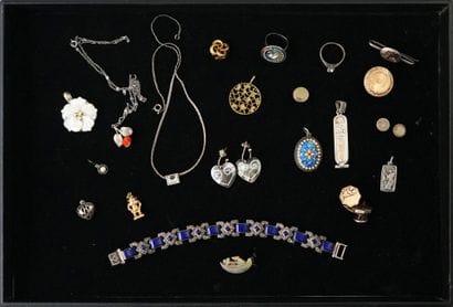 SET OF MISCELLANEOUS silver and metal JEWELRY...