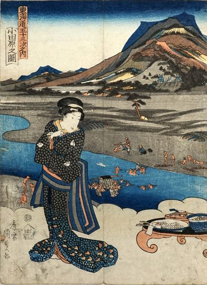 Print chuban tate-e of KUNISADA: series 