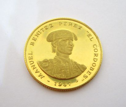 LOT de 2 PIECES: l'une en or 999/°° Monnaie...