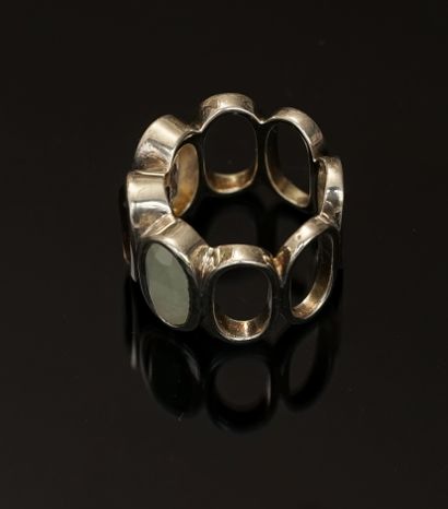 SWAROVSKI Daniel - BAGUE large en argent...