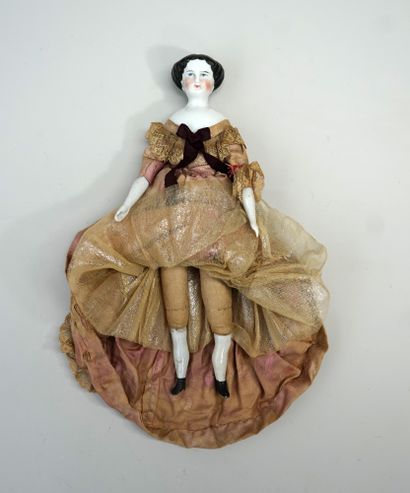 Porcelain doll (head, bust, forearms and...