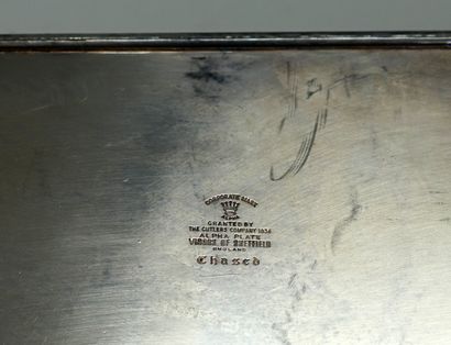 Large silver plated serving tray 