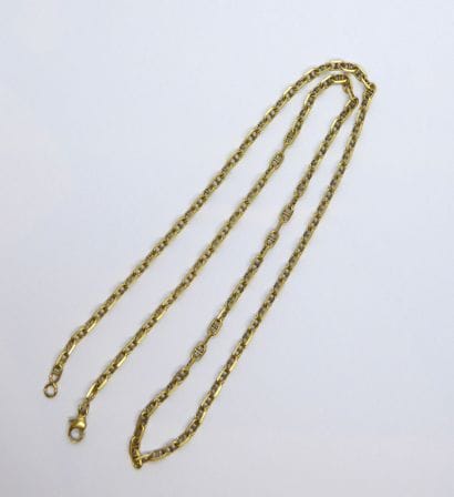 CHAIN in 18K (750/°°) yellow gold, marine...