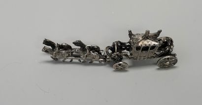 Decorative subject representing a carriage...