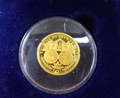 LOT de 2 PIECES en or 999/°°: Monnaie de...
