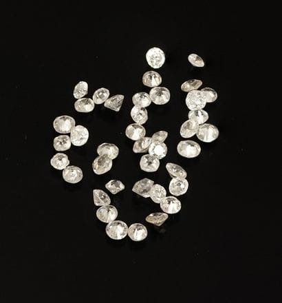 MELEE de diamants taille ancienne pour 3.2cts...