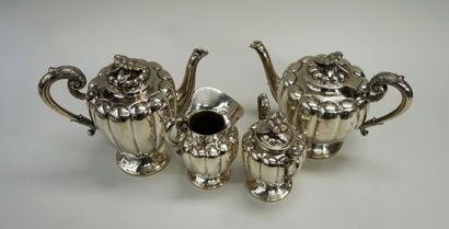 Important silver coffee and tea service 925/°°,...