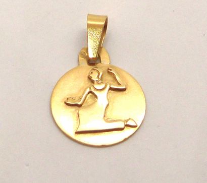 PENDANT in 18K yellow gold (750/°°) sign...