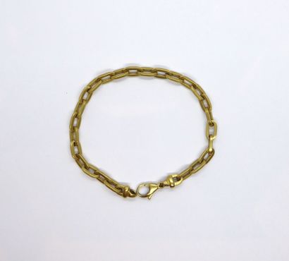BRACELET en or jaune 18K (750/°°) maille...