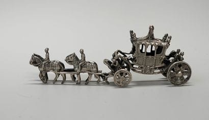 Decorative subject representing a carriage...