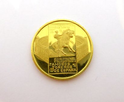 LOT de 2 PIECES: l'une en or 999/°° Monnaie...