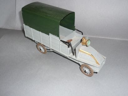 Painted sheet metal truck. Troop transport...