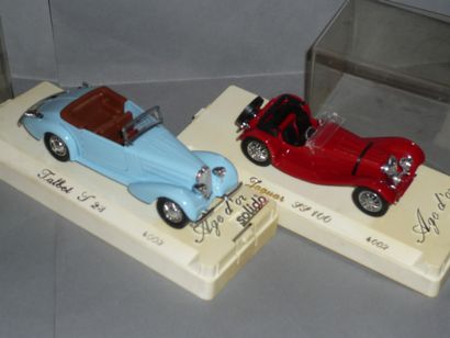 Lot SOLIDO Jaguar SS 100 and Talbot S23