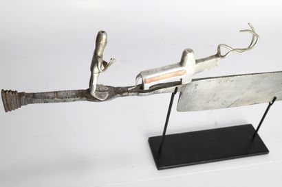 Couteau cérémoniel Bara, la lame caractéristique...