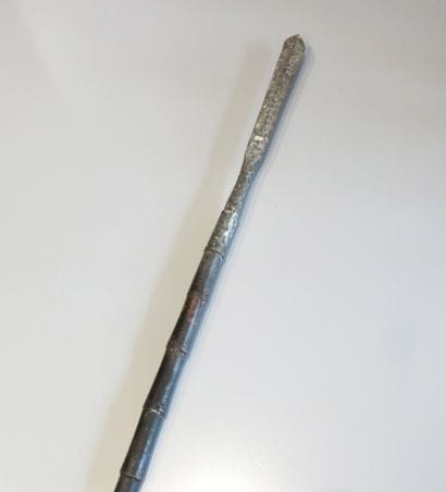 Lance de guerre. Bois et fer.

Laos, 19è...