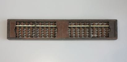 Boulier de calcul en bois.

Chine, 20ème...