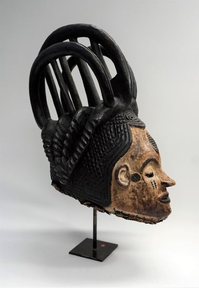 Cimier de dans présentant un visage avec...