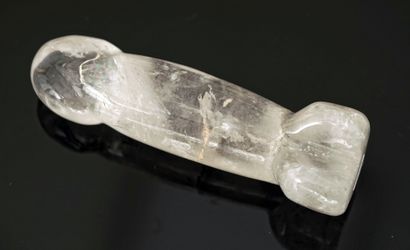 Rock crystal phallus. L: 11cm