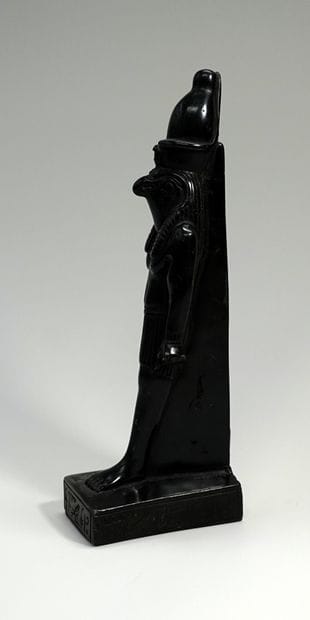 Museum casting: Humanoid Horus wearing the...