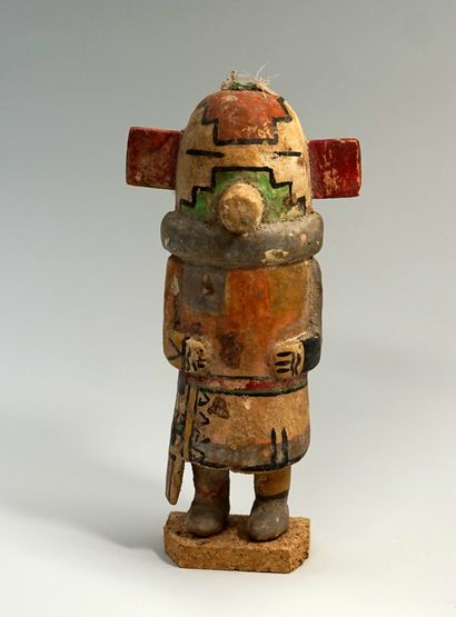 Katchina of Hopi style. The head rests on...