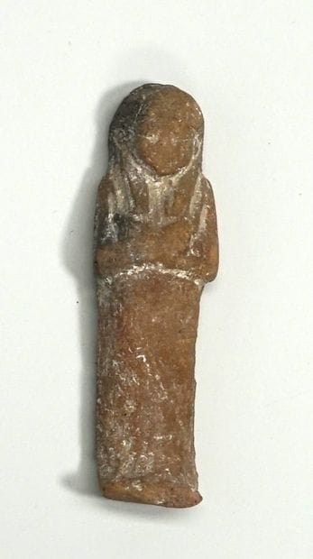 Shaouabti of the poor in brown terracotta....