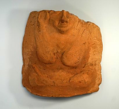 Fragmentary sarcophagus mask composed of...