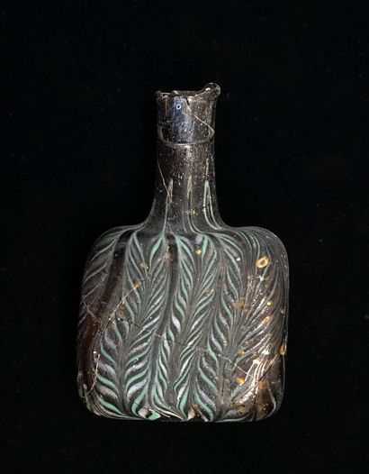 Gourde en pâte de verre millefiori, à panse...