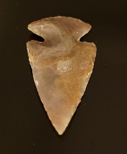 Flint arrowhead with wings. Undetermined...