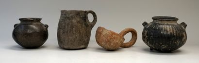 Lot composed of four potteries from Iran-KHORVINA-...