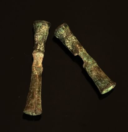 Rare Christian pilgrim cross in bronze with...
