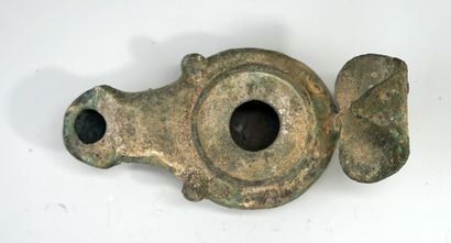 Lampe à huile avec réflecteur en forme de...