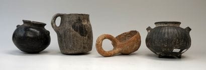 Lot composed of four potteries from Iran-KHORVINA-...