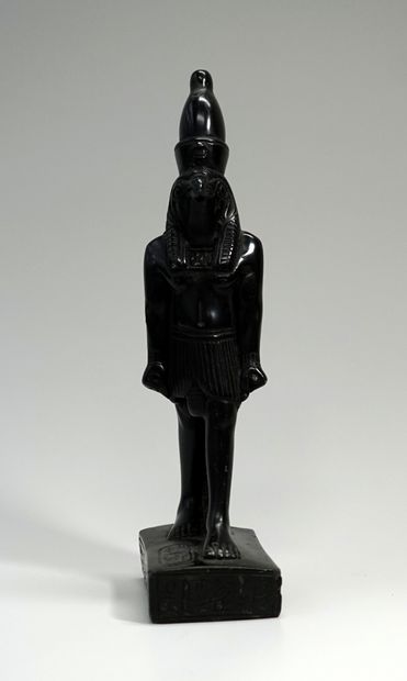 Museum casting: Humanoid Horus wearing the...