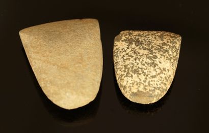 Lot composed of two miniature polished axes...