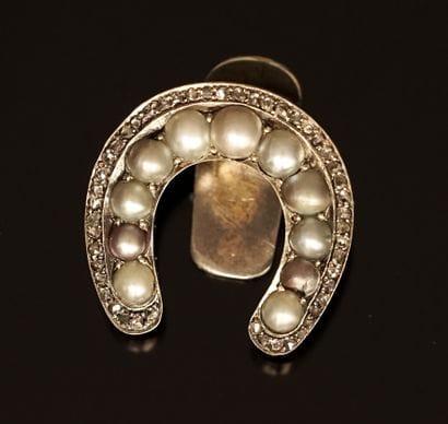 CLIP de veste en métal et or 14k (585/°°)...