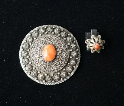 SET in silver min 800/°° composed of a large...