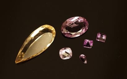 LOT d'améthystes poids total 9.85ct, on ajoute...