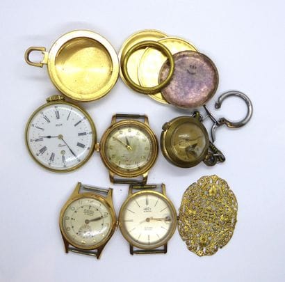 LOT of gold plated watches